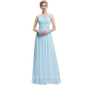 Starzz 2016 Sleeveless V-Back Light Blue Long Cheap Chiffon Prom Dress ST000061-5